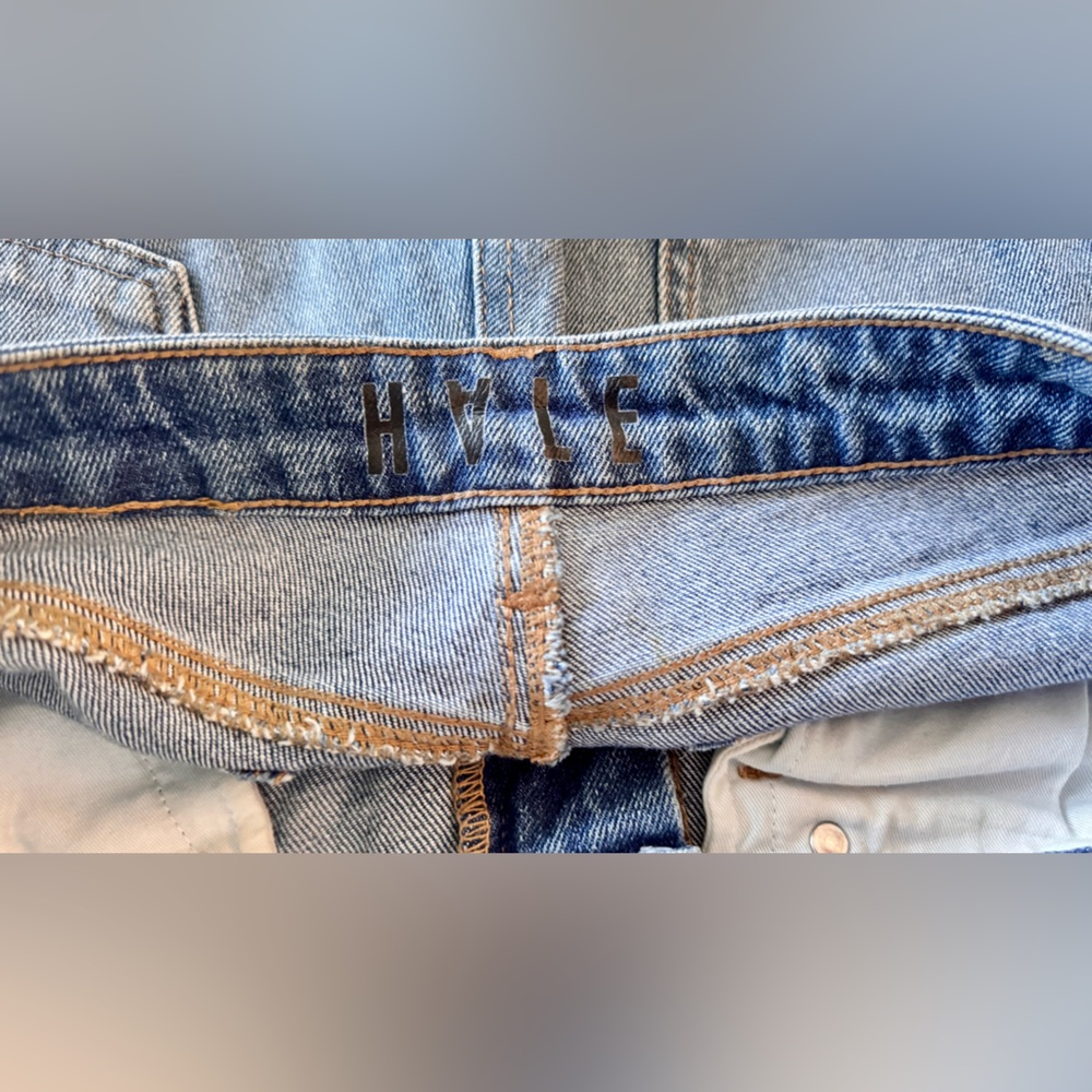 HALE by AG Piper Sculpted High Rise Embroidered Raw Hem Skinny Jeans Boho Style! - Picture 10 of 16